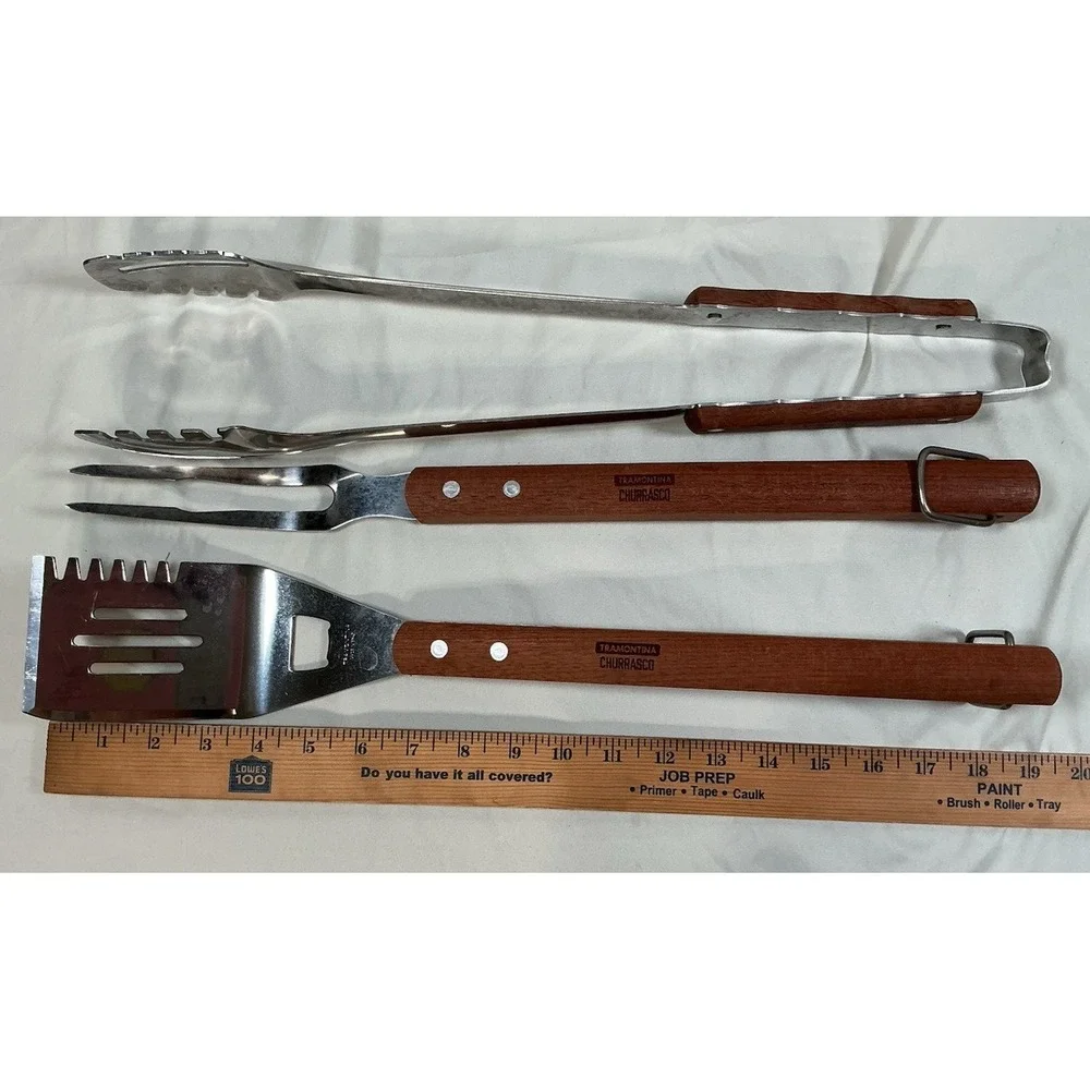 Tramontina 3 Piece Stainless Steel Grilling Tool Set